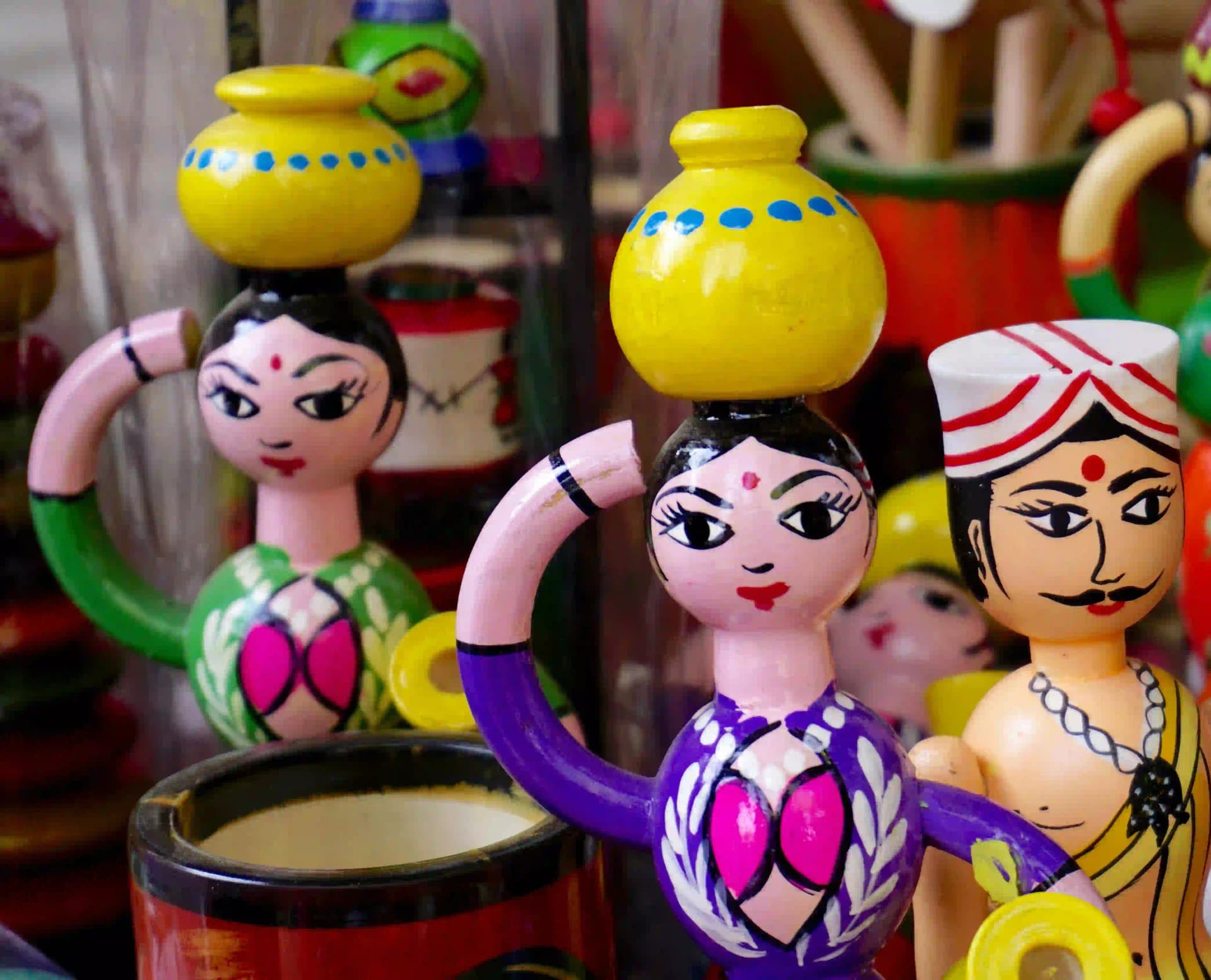 Kondapalli Toy Set — Village Scene — image 1 of 1